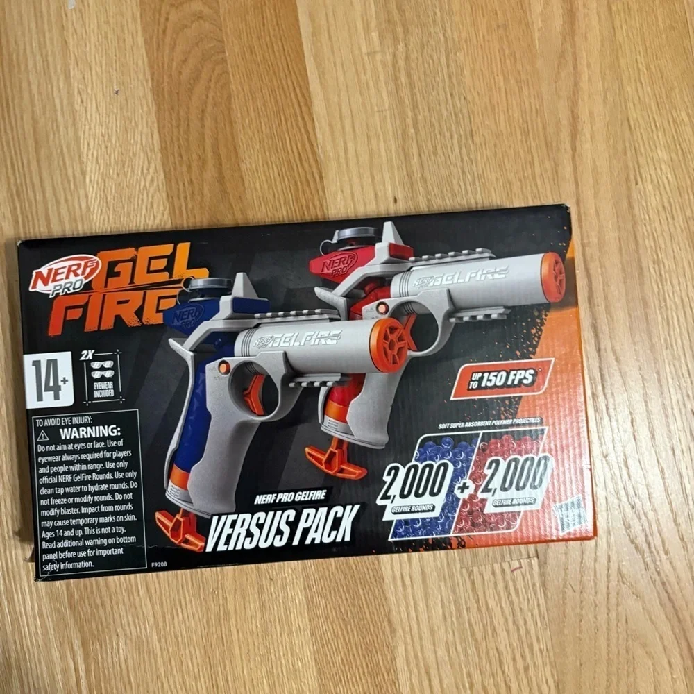 Nerf Pro Gelfire Versus Pack 2 Blasters, 4,000 Gelfire Rounds, 60 Round Capacity